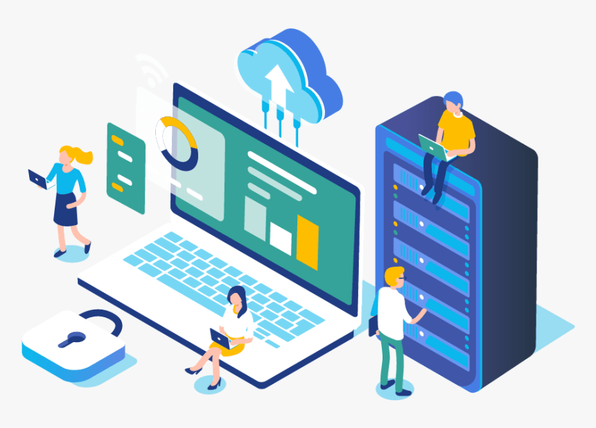 Web Hosting service illustration